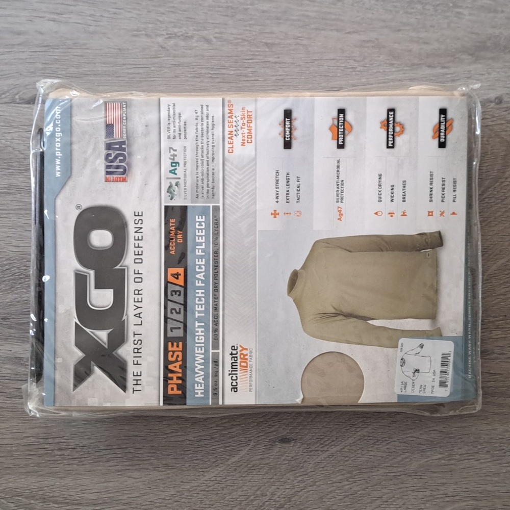 XGO Heavywigh Tech Faxe Fleece 4 Aclimate Dry Size Large